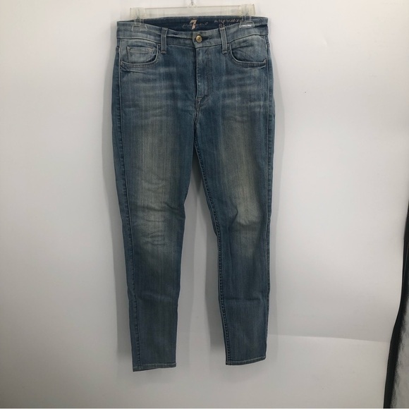 7 For All Mankind Denim - Seven for all‎ mankind women’s Hi waist, ankle skinny jean Blue size 28